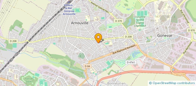 localisation de l'entreprise ALP BATIMENT à ARNOUVILLE