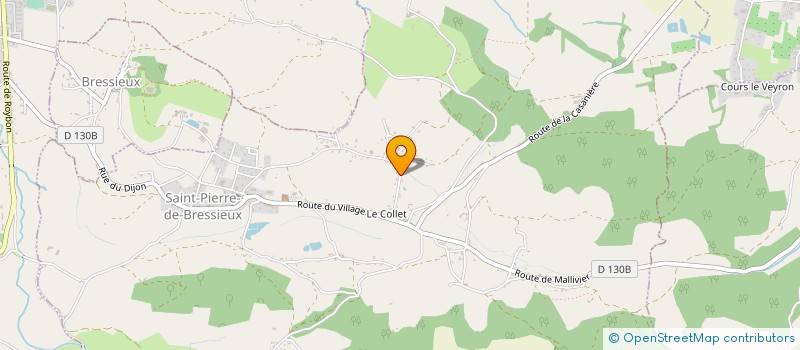 localisation de l'entreprise ALP'BIEVRE TRANSPORTS  SAINT-PIERRE-DE-BRESSIEUX