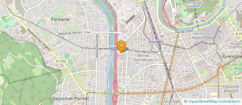 localisation de l'entreprise ALP'BUREAU CONCEPT AMENAGEMENT  GRENOBLE