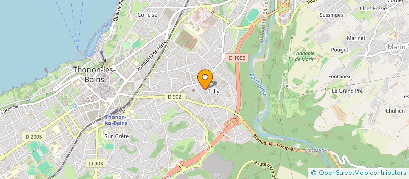 localisation de l'entreprise ALP'CARRELAGE à THONON-LES-BAINS