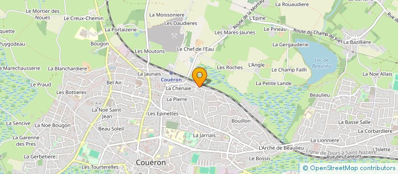 localisation de l'entreprise ALP CARRELAGE à COUERON