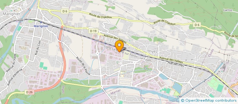 localisation de l'entreprise ALP ' CHALET  THYEZ