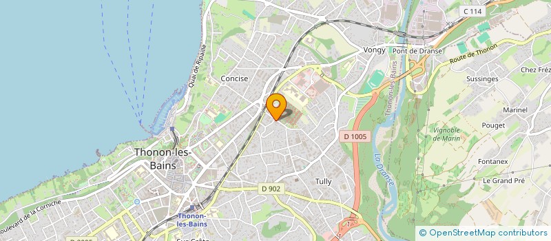 localisation de l'entreprise ALP'CHOIX FUNERAIRE à THONON-LES-BAINS