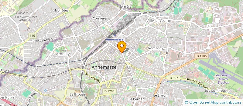 localisation de l'entreprise ALP COIFFURE à ANNEMASSE