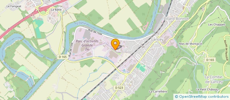 localisation de l'entreprise ALP'COM  VILLARD-BONNOT