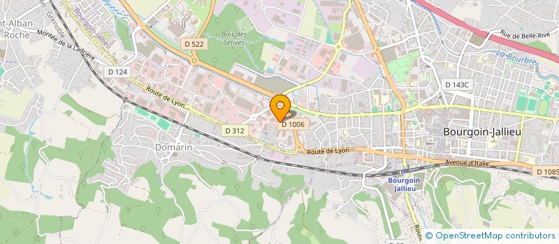 localisation de l'entreprise ALP'CONFORT à BOURGOIN-JALLIEU