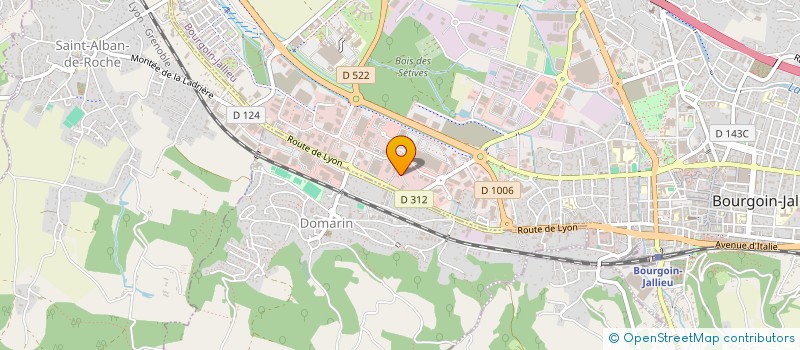 localisation de l'entreprise ALP CONSTRUCTION  BOURGOIN-JALLIEU