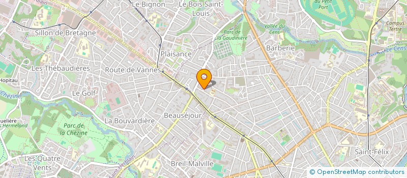 localisation de l'entreprise ALP CONSTRUCTION à NANTES