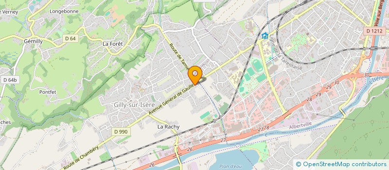 localisation de l'entreprise ALP COUNTRY ROAD  GILLY-SUR-ISERE