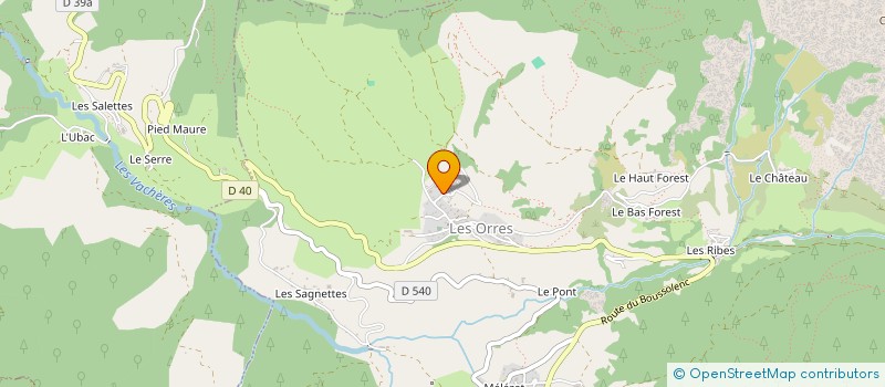 localisation de l'entreprise ALP'ECRIN IMMOBILIER  LES ORRES