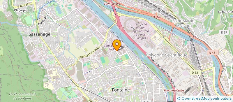 localisation de l'entreprise ALP'ELECTRICITE SERVICES  FONTAINE