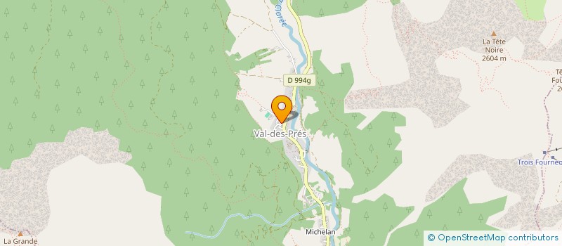 localisation de l'entreprise ALP'EX  VAL-DES-PRES