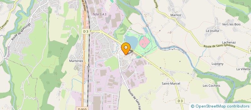 localisation de l'entreprise ALP EXE  RUMILLY