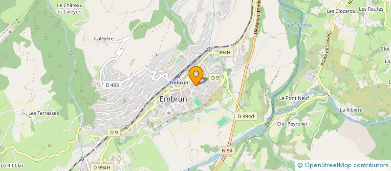 localisation de l'entreprise ALP FACADES à EMBRUN