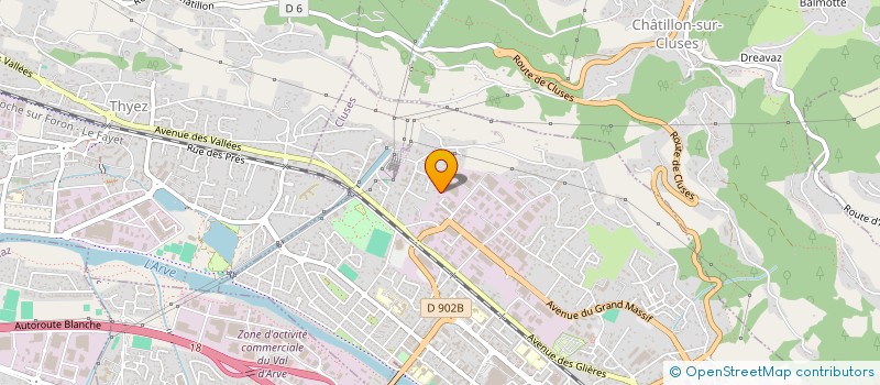 localisation de l'entreprise ALP'FLEX  CLUSES