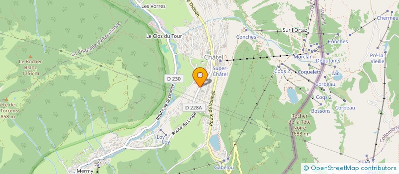 localisation de l'entreprise ALP'GLISS à CHATEL