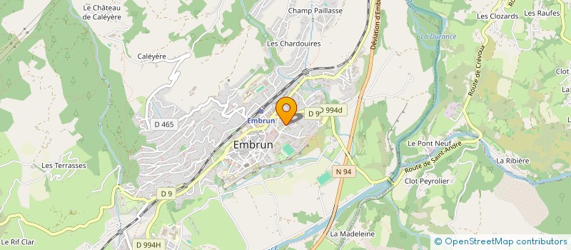 localisation de l'entreprise ALP HOLDING  EMBRUN
