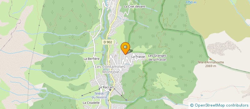 localisation de l'entreprise ALP'HOME à LES CONTAMINES-MONTJOIE