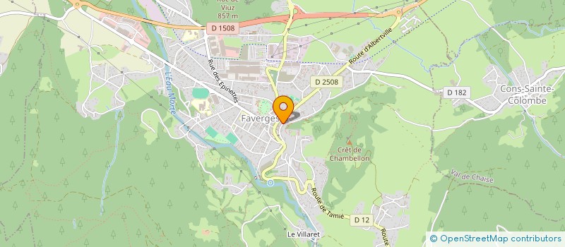 localisation de l'entreprise ALP. HOTTES ET NUISIBLES à FAVERGES-SEYTHENEX