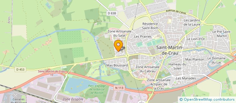 localisation de l'entreprise ALP'IL-CRAU à SAINT-MARTIN-DE-CRAU