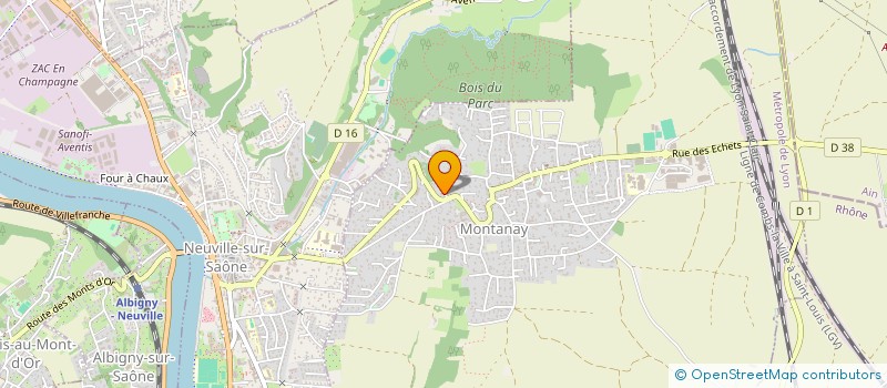 localisation de l'entreprise ALP'IMMO SARL  MONTANAY