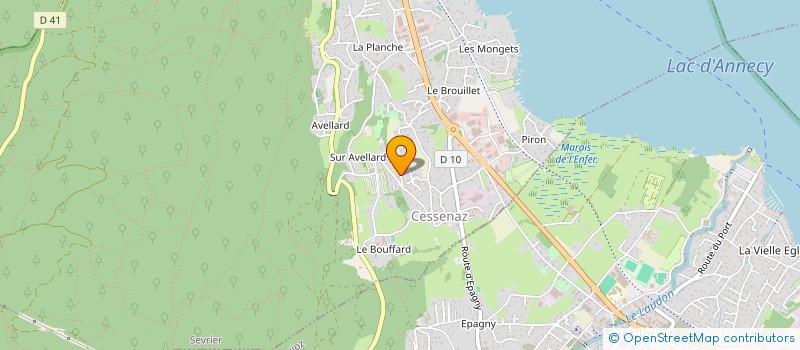 localisation de l'entreprise ALP'INVEST 0103 à SEVRIER