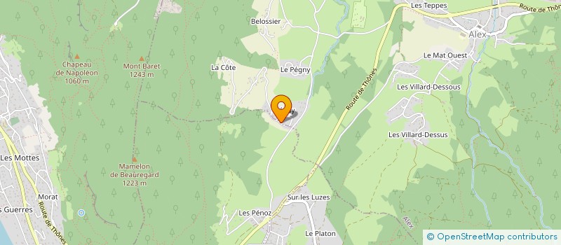 localisation de l'entreprise ALP' LAND TAXIS  ALEX