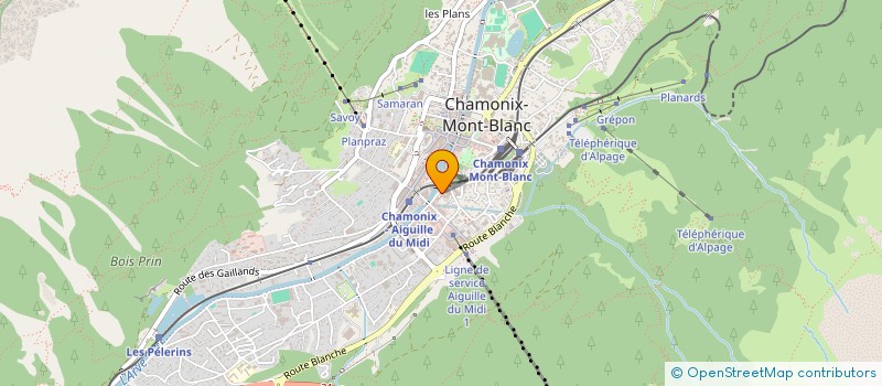 localisation de l'entreprise ALP-LOCATION à CHAMONIX-MONT-BLANC