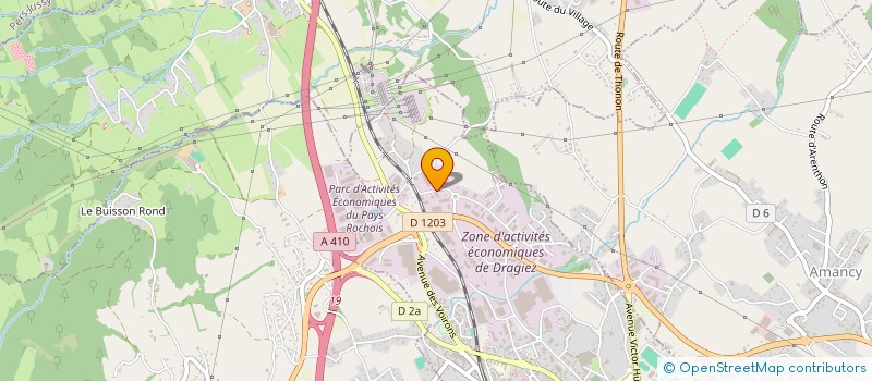 localisation de l'entreprise ALP'MARQUAGE  LA ROCHE-SUR-FORON