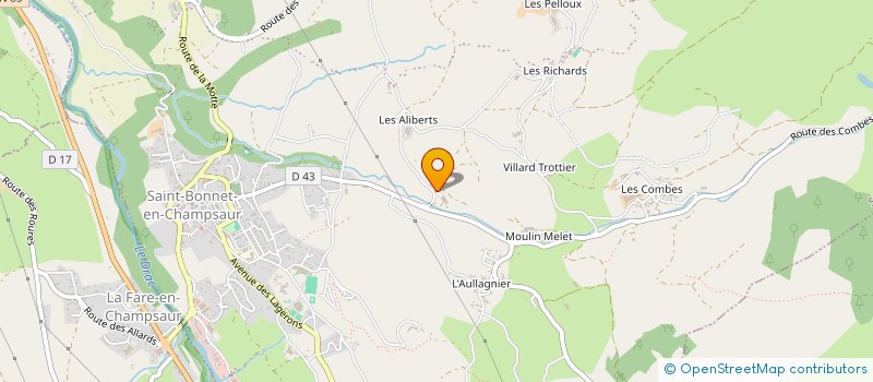 localisation de l'entreprise ALP MENAGES SERVICES - A.M.S. à LAYE