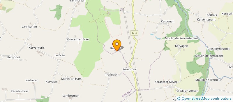 localisation de l'entreprise ALP MENUISERIE  TREGLONOU