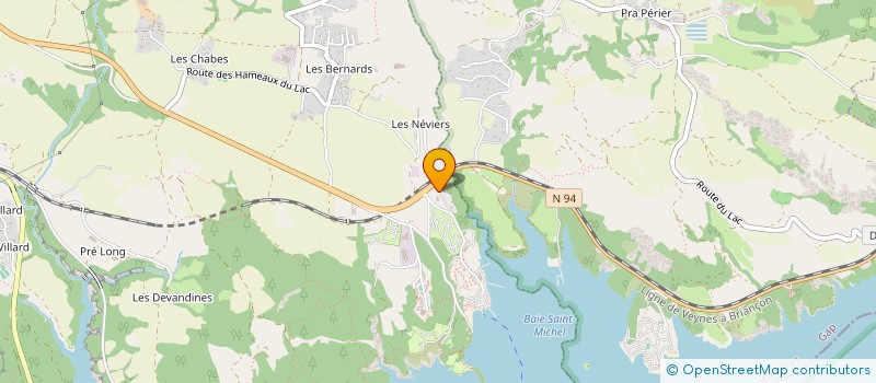 localisation de l'entreprise ALP' NAUTISME ET NATURE  CHORGES