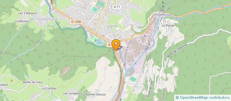 localisation de l'entreprise ALP'NET  UGINE