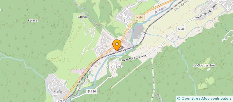 localisation de l'entreprise ALP PRESTATION HOTELIERE à SAINT MARTIN DE QUEYRIERES