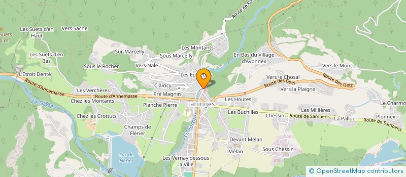 localisation de l'entreprise ALP PROPERTY SERVICES à TANINGES