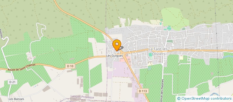 localisation de l'entreprise ALP'S PROVENCE TRANSFERS  LA FARE-LES-OLIVIERS