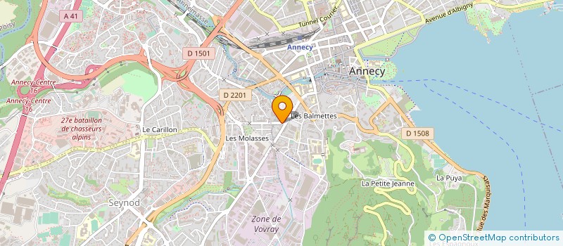 localisation de l'entreprise ALP'SANIT à ANNECY