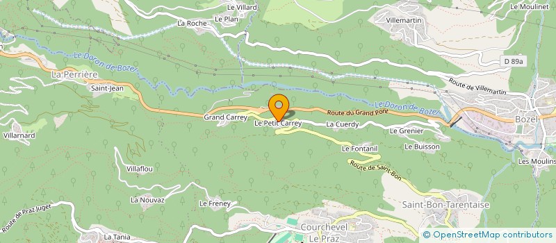 localisation de l'entreprise ALP SAVOIE TRANSFERTS à COURCHEVEL