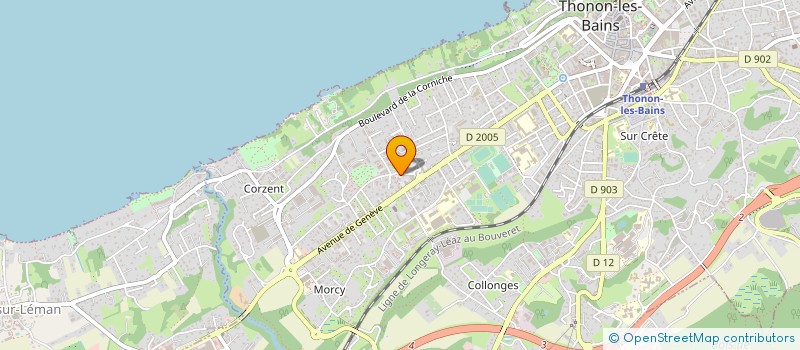localisation de l'entreprise ALP-SOFTWARE à THONON-LES-BAINS
