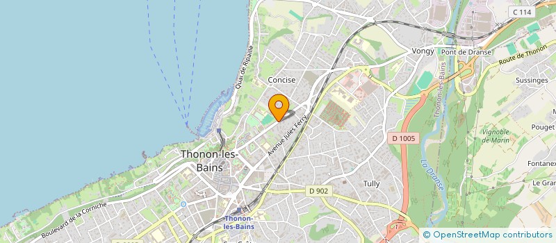 localisation de l'entreprise ALP SPORT AUTO GARAGE à THONON-LES-BAINS