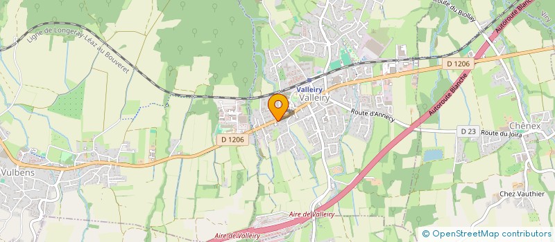 localisation de l'entreprise ALP'SWISS VTC  VALLEIRY