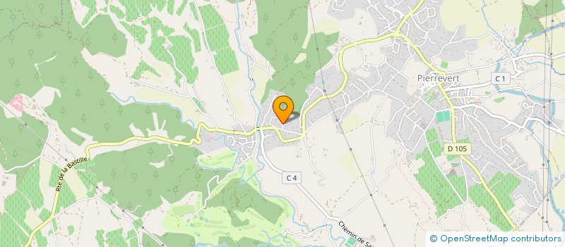 localisation de l'entreprise ALP'TERRASSEMENT à PIERREVERT