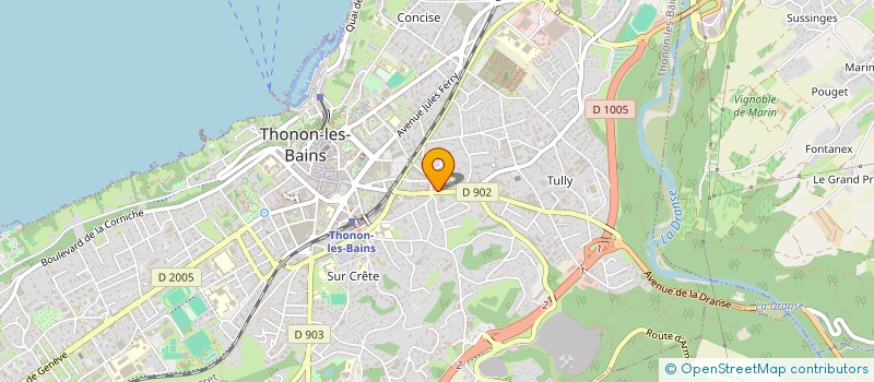 localisation de l'entreprise ALP'THERM à THONON-LES-BAINS