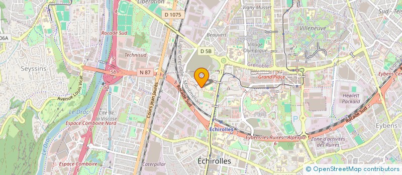 localisation de l'entreprise ALP'TRANSPORT LOGISTIQUE à ECHIROLLES