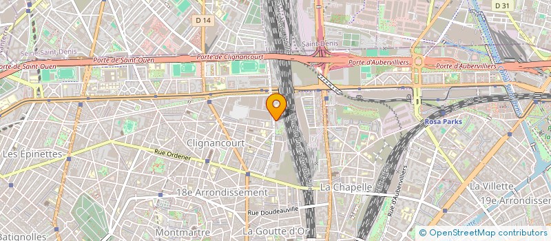 localisation de l'entreprise ALP18 - ASSOCIATION DES LOCATAIRES DES POISSONNIERS (124/130/132)  PARIS