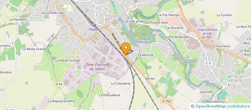 localisation de l'entreprise ALP2M  CLISSON