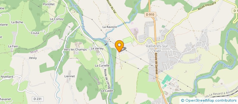 localisation de l'entreprise ALP72  VALLIERES-SUR-FIER