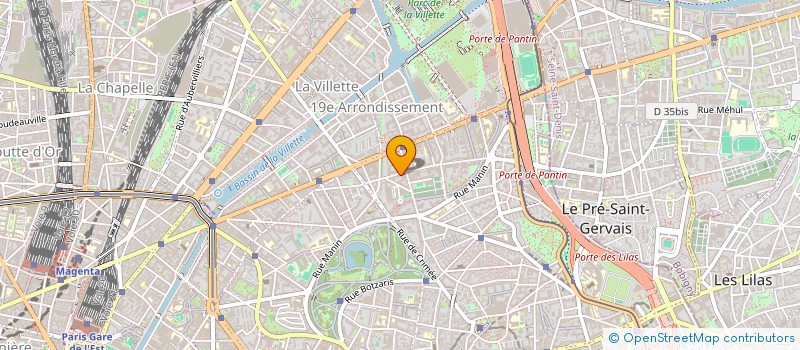 localisation de l'entreprise ALPA  PARIS