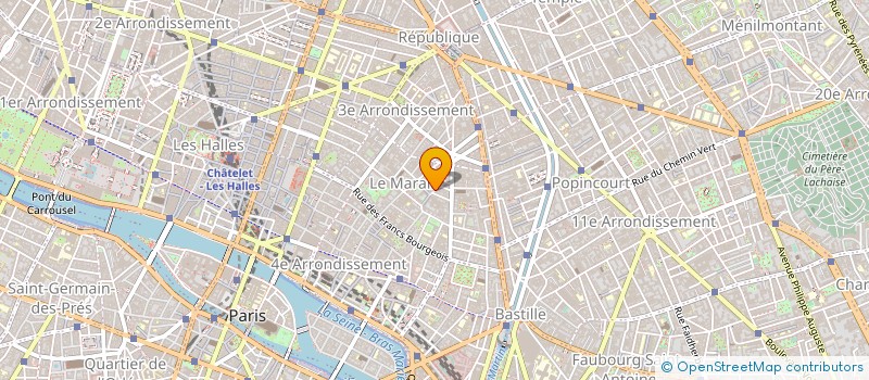 localisation de l'entreprise ALPA CADRES à PARIS