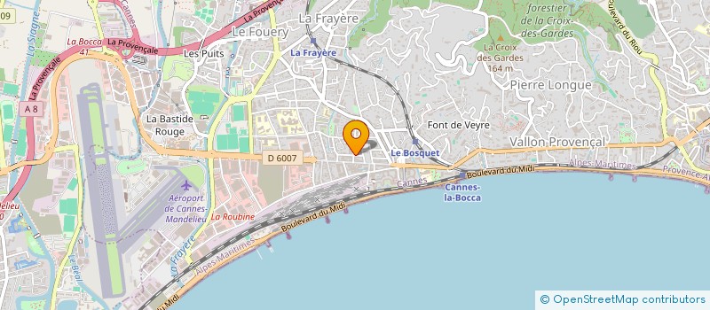 localisation de l'entreprise ALPA COMMUNICATION à CANNES